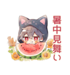 黒猫耳パーカーくん★一年中使える（個別スタンプ：16）