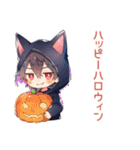 黒猫耳パーカーくん★一年中使える（個別スタンプ：20）