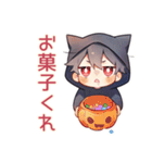 黒猫耳パーカーくん★一年中使える（個別スタンプ：21）
