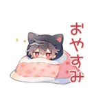 黒猫耳パーカーくん★一年中使える（個別スタンプ：29）