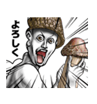表情全開16-18 キノコ ver.5 お久しぶり（個別スタンプ：36）