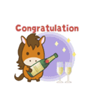 【2026午年】お馬さんの年賀挨拶（個別スタンプ：9）