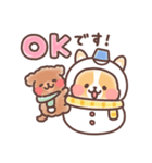 まるまるコーギーほっこり冬（個別スタンプ：9）