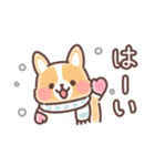 まるまるコーギーほっこり冬（個別スタンプ：10）