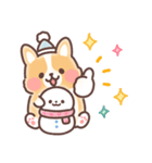 まるまるコーギーほっこり冬（個別スタンプ：11）