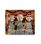 動く 3D三匹の擦れねこ 年末年始2026（個別スタンプ：17）