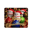 動く 3D三匹の擦れねこ 年末年始2026（個別スタンプ：19）