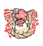 荒ぶる文鳥さんの年末年始（個別スタンプ：10）