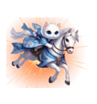 可愛い子猫と干支のお馬さん（個別スタンプ：30）