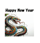 十二支全部 あけおめ年賀状 ステンドグラス（個別スタンプ：20）