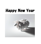 十二支全部 あけおめ 年賀状 おりがみ（個別スタンプ：25）