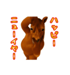 踊る！横揺れお馬さんのお正月（個別スタンプ：5）