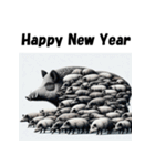 十二支全部 あけおめ 年賀状 集合体（個別スタンプ：40）