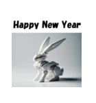 十二支全部 あけおめ 年賀状 プラモデル（個別スタンプ：11）