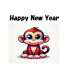 十二支全部 あけおめ 年賀状 1990年代（個別スタンプ：31）