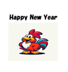 十二支全部 あけおめ 年賀状 1990年代（個別スタンプ：34）