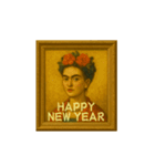 名画っぽ♥あけおめスタンプ（個別スタンプ：4）