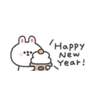 省スペース◎うさぎさん 〜年末年始2026〜（個別スタンプ：1）