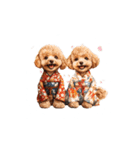 動く！トイプードルの年末年始スタンプ（個別スタンプ：21）