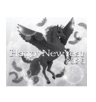 羽ばたくペガサス 幻想大人年賀状2026 午年（個別スタンプ：12）