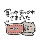 年末年始にも使える！ネコたちの冬スタンプ（個別スタンプ：19）