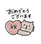 年末年始にも使える！ネコたちの冬スタンプ（個別スタンプ：38）