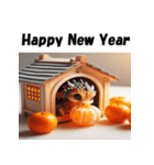 十二支全部 あけおめ 年賀状 こたつ（個別スタンプ：16）