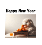 十二支全部 あけおめ 年賀状 こたつ（個別スタンプ：27）