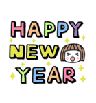 ゆるかわ女子♡年賀スタンプ2026（個別スタンプ：6）