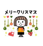 ゆるかわ女子♡年賀スタンプ2026（個別スタンプ：21）