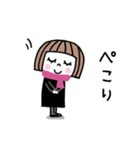 ゆるかわ女子♡年賀スタンプ2026（個別スタンプ：33）