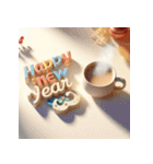 毎年使える あけおめ 年賀 シンプル（個別スタンプ：27）