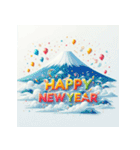 毎年使える あけおめ 年賀 シンプル（個別スタンプ：37）