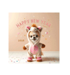 チワワ 2026年 あけおめ 馬 年賀状（個別スタンプ：29）