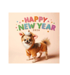 チワワ 2026年 あけおめ 馬 年賀状（個別スタンプ：32）