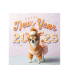 チワワ 2026年 あけおめ 馬 年賀状（個別スタンプ：35）