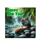 十二支全部 あけおめ 年賀状 温泉（個別スタンプ：8）