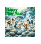 十二支全部 あけおめ 年賀状 温泉（個別スタンプ：35）