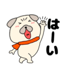 【あけおめ】パグ犬のぱーちゃん91（個別スタンプ：3）