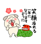 【あけおめ】パグ犬のぱーちゃん91（個別スタンプ：34）
