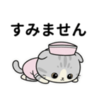 白猫ナースの年末年始のご挨拶（個別スタンプ：8）