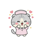 白猫ナースの年末年始のご挨拶（個別スタンプ：15）