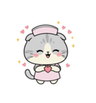 白猫ナースの年末年始のご挨拶（個別スタンプ：28）