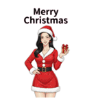 美女スタンプ 年末年始と通常挨拶（個別スタンプ：32）