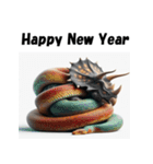 十二支全部 あけおめ トリケラトプス（個別スタンプ：20）