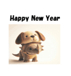 十二支全部 あけおめ トリケラトプス（個別スタンプ：37）