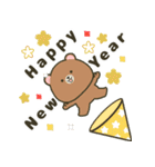 飛び出す！ぽてクマ＆ぽてウサの年末年始（個別スタンプ：9）