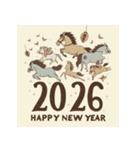 ファンタジー 2026年 あけおめ 馬 年賀状（個別スタンプ：12）