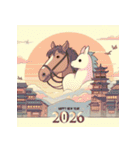 ファンタジー 2026年 あけおめ 馬 年賀状（個別スタンプ：28）
