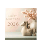 埴輪 2026年 あけおめ 馬 年賀状（個別スタンプ：5）